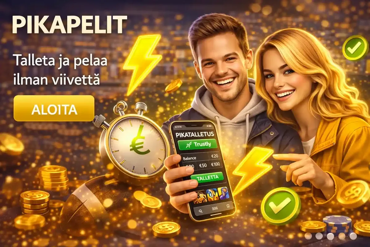 Pikapelit nopeasti Suomalaiset pelaajat tekevät nopeita talletuksia ja pelaavat viiveettä