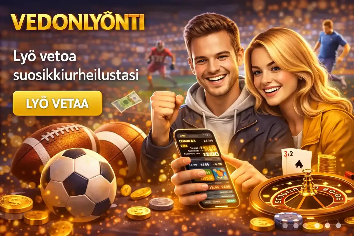 Vedonlyönti urheilusta Suomalaiset pelaajat lyövät vetoa urheilutapahtumista mobiililaitteella
